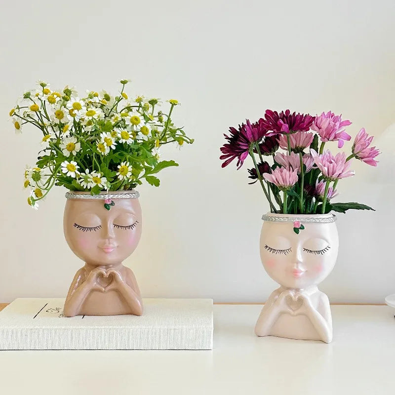 Blush Figurine Planter & Vase