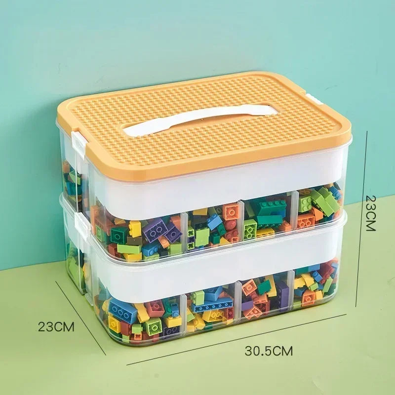 Building Block Storage Box, Adjustable, Container, Small Storage Container, Jewelry Organizer Box