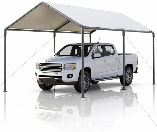 Heavy-Duty Galvanized Carport Canopy – Reinforced Outdoor Party Tent & Portable Garage Shelter (Custom Options Available)
