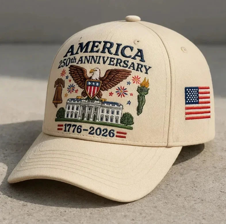2025 New US 250th Anniversary Baseball Cap Outdoor Hat for Men Women