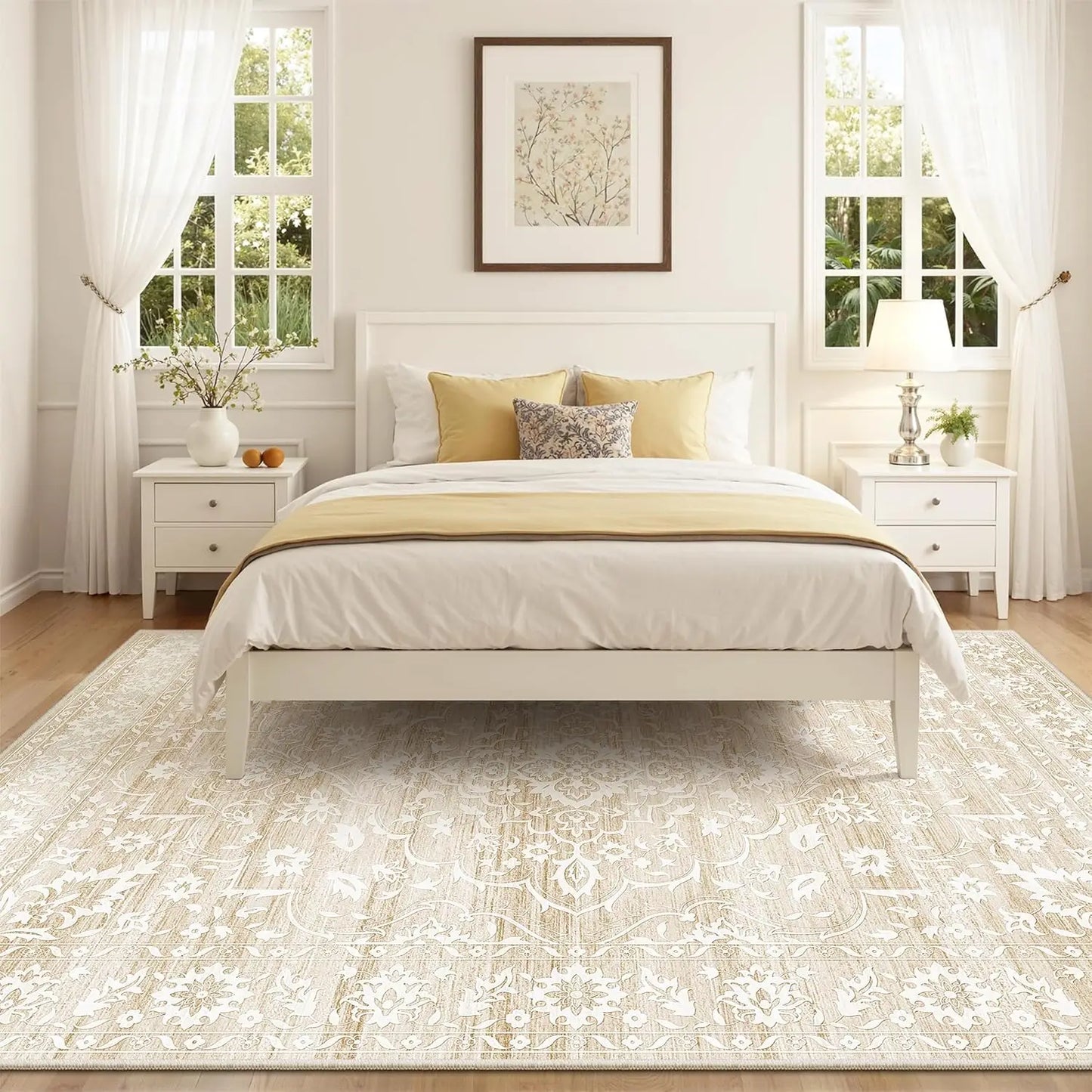 8x10 Area Rug, Non-Slip Backing, Washable, Stain Resistant