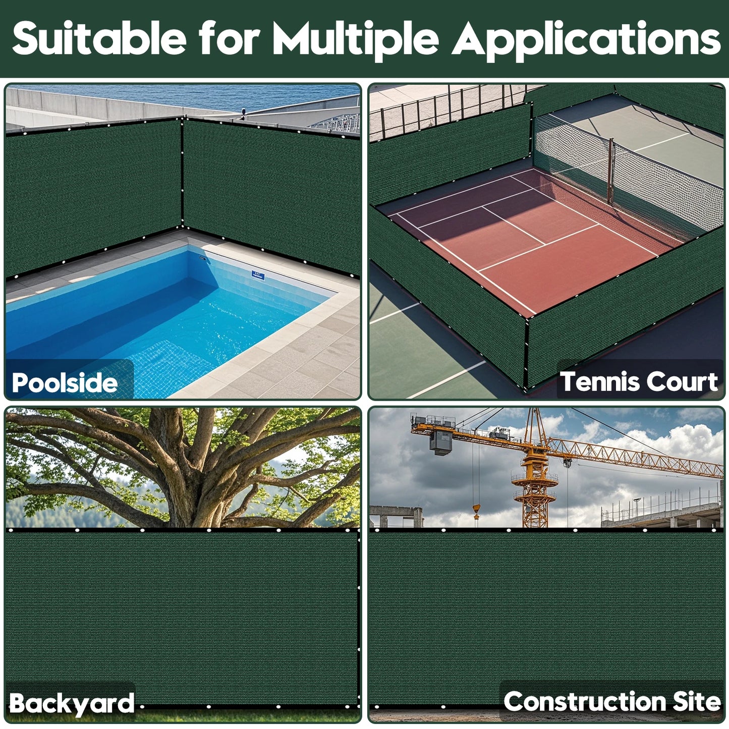 Heritage 6' x 50' Privacy Fence Screen