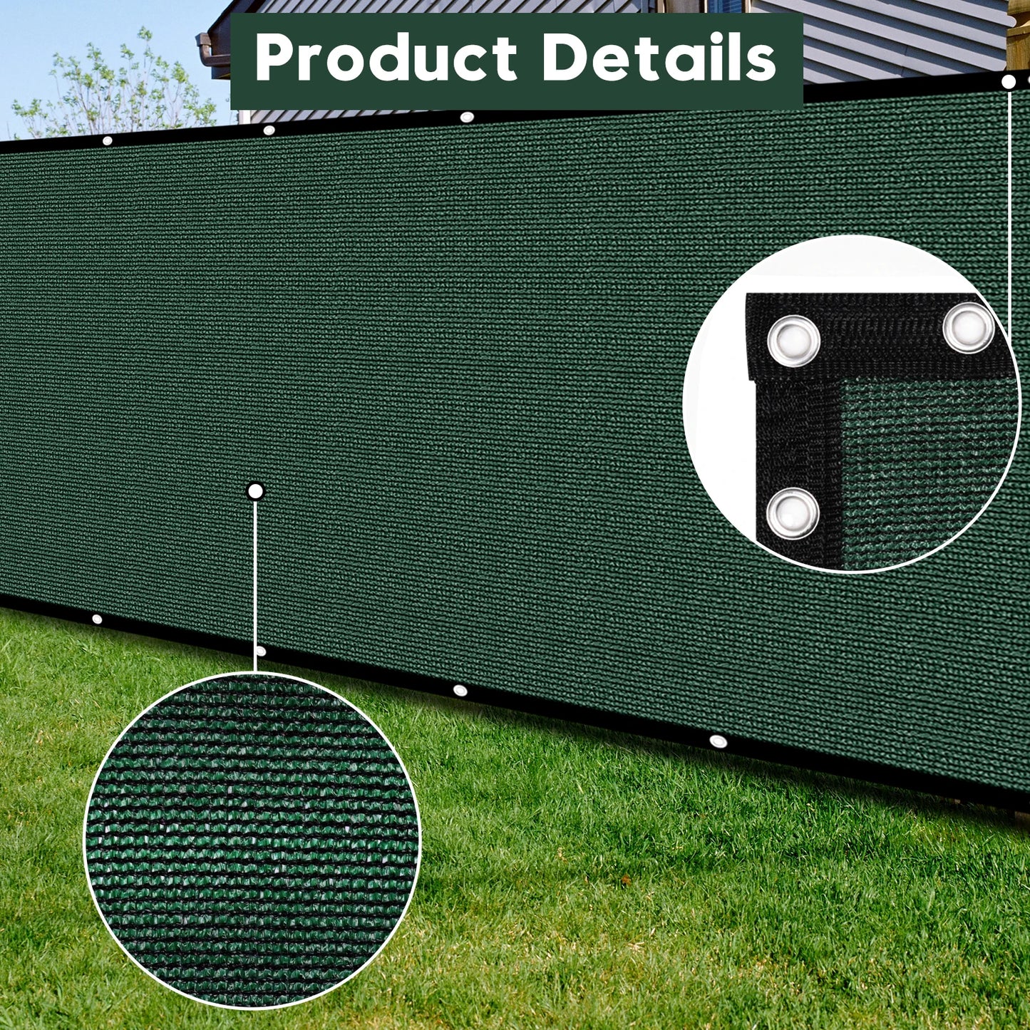 Heritage 6' x 50' Privacy Fence Screen