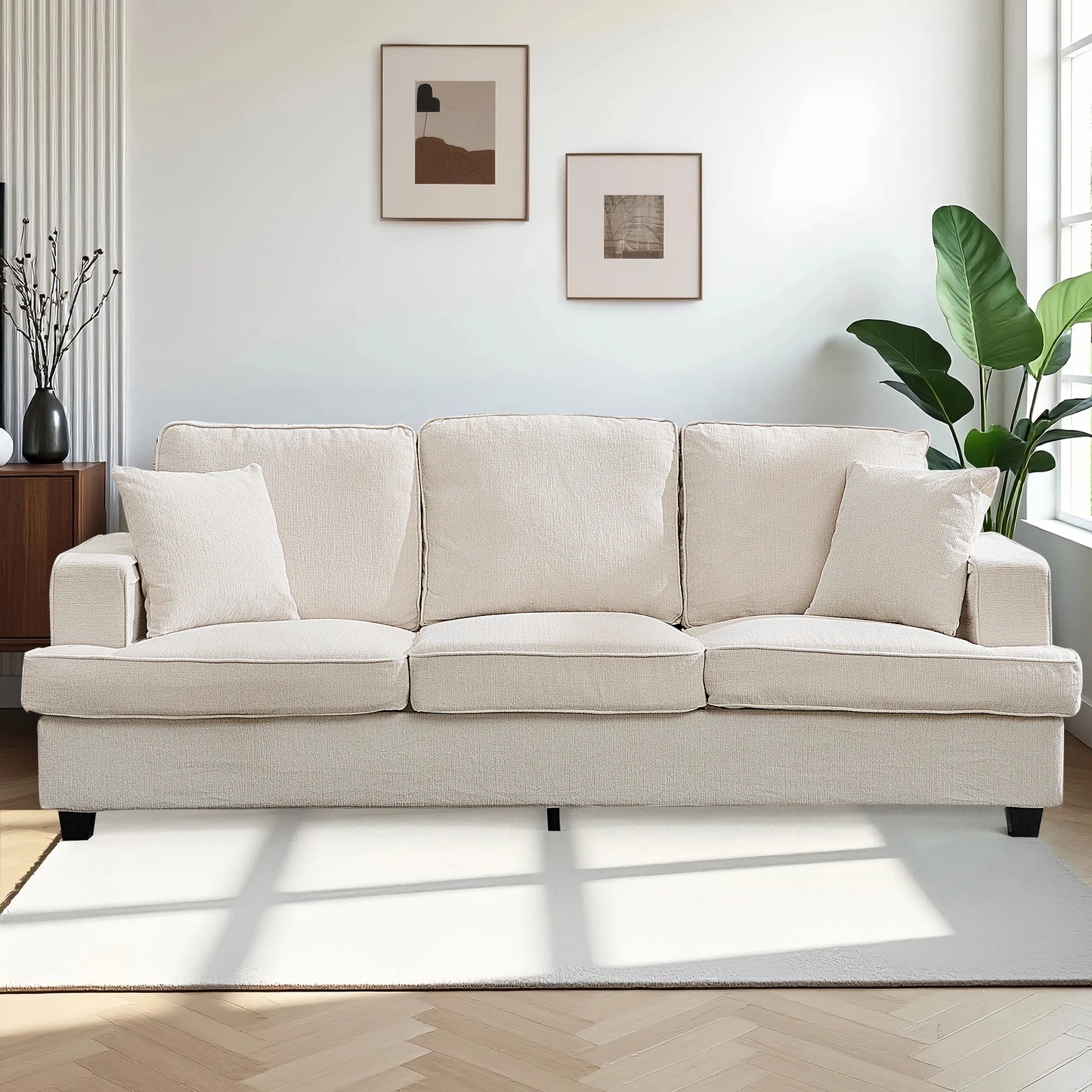 89 inch Couch Sofa, 3 Seater