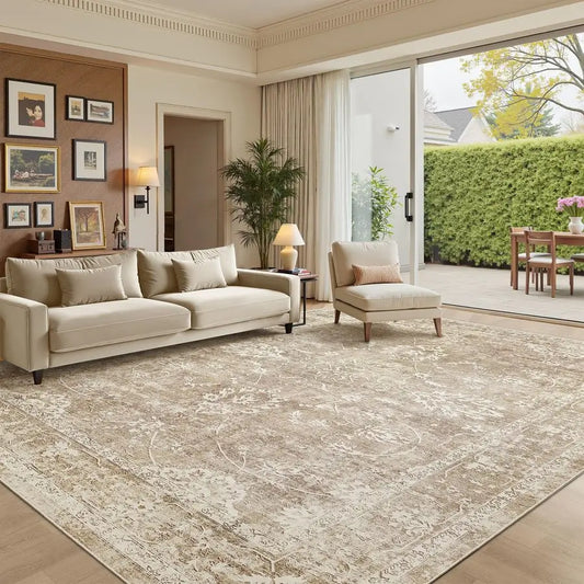8x10 Area Rug, Machine Washable with NonSlip Backing
