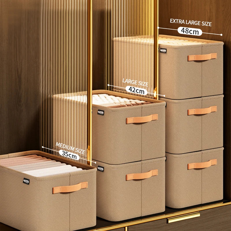 Heavy-Duty Foldable Storage Bins with Handles