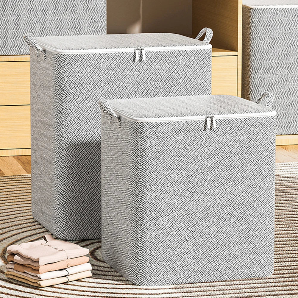 Storage Baskets, Foldable, Multifunctional with Handle Zipper
