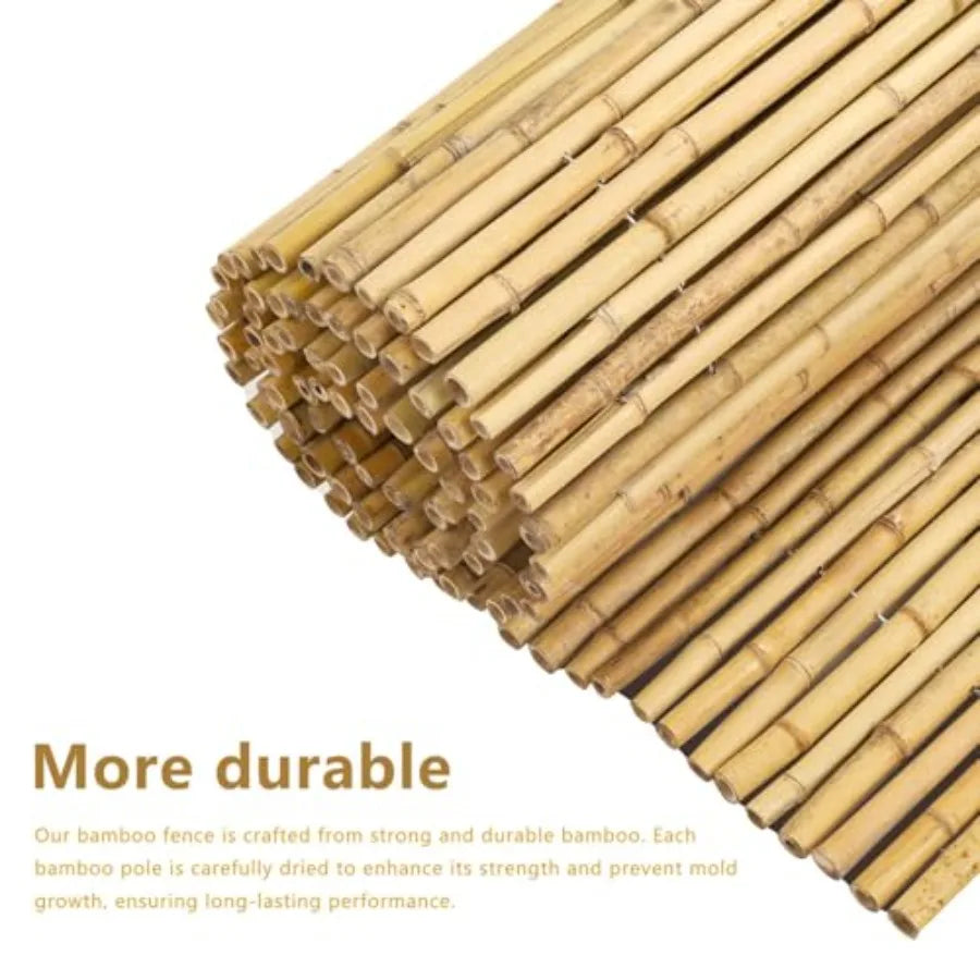 4FT x 6FT Natural Bamboo Privacy Fencing