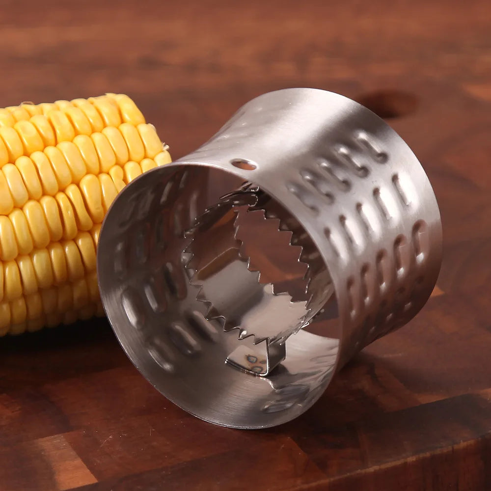 Stainless Steel Corn Cob Remover – Quick‑Cut Kernel Cutter & Shaver