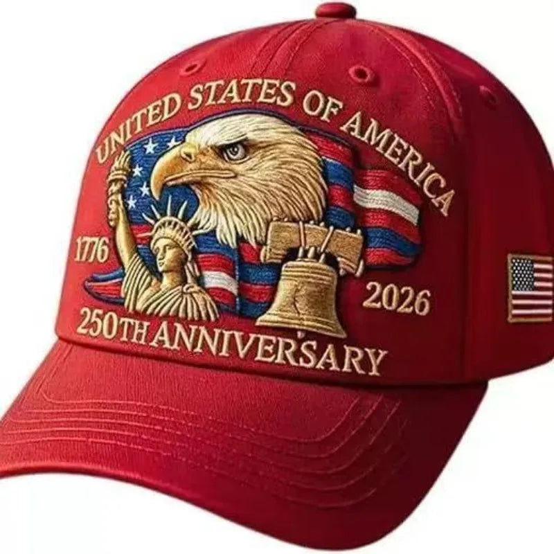 Men's USA 250th Anniversary 1776-2026 Patriotic Baseball Cap