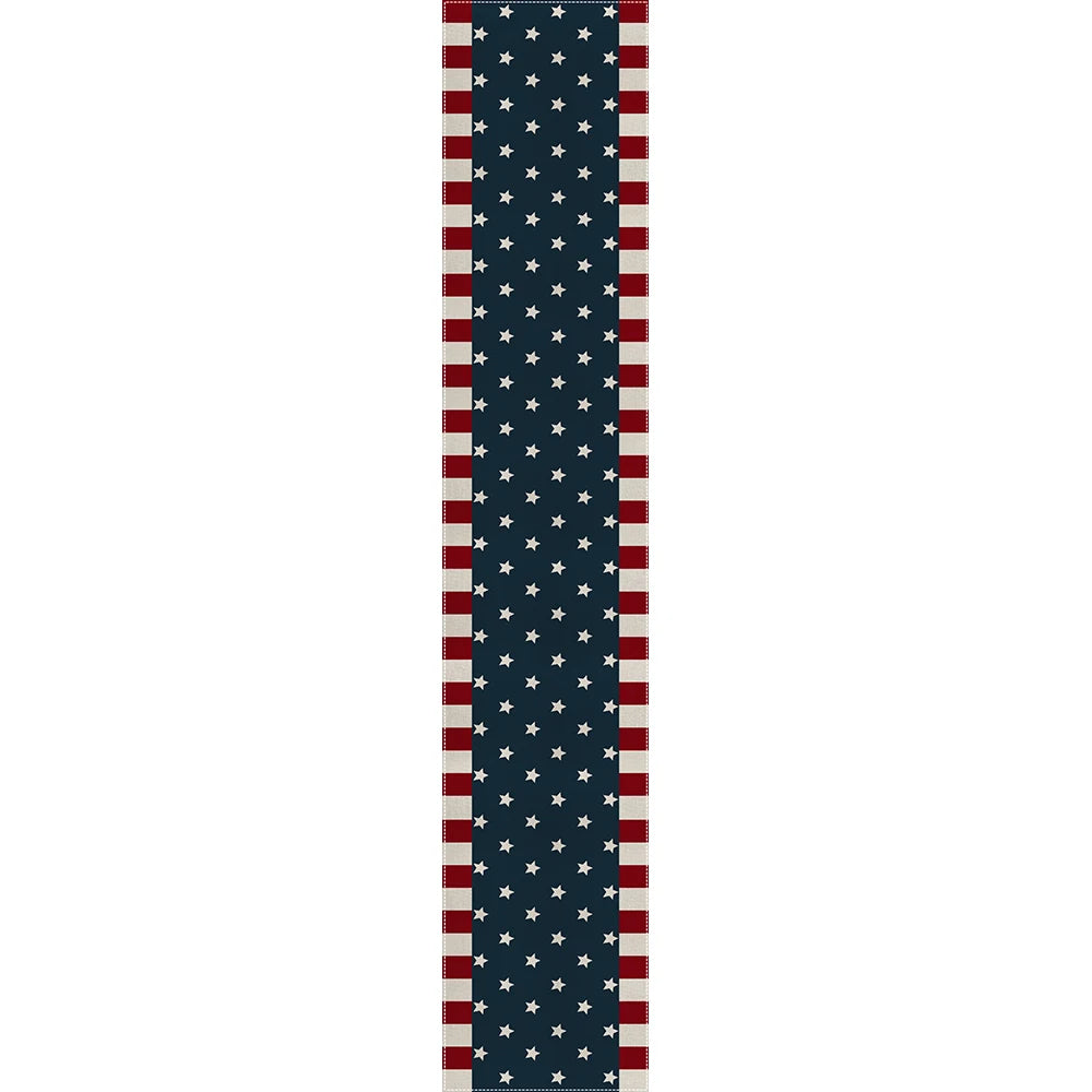 4th of July Stars Table Runner – Modern Patriotic Kitchen Décor