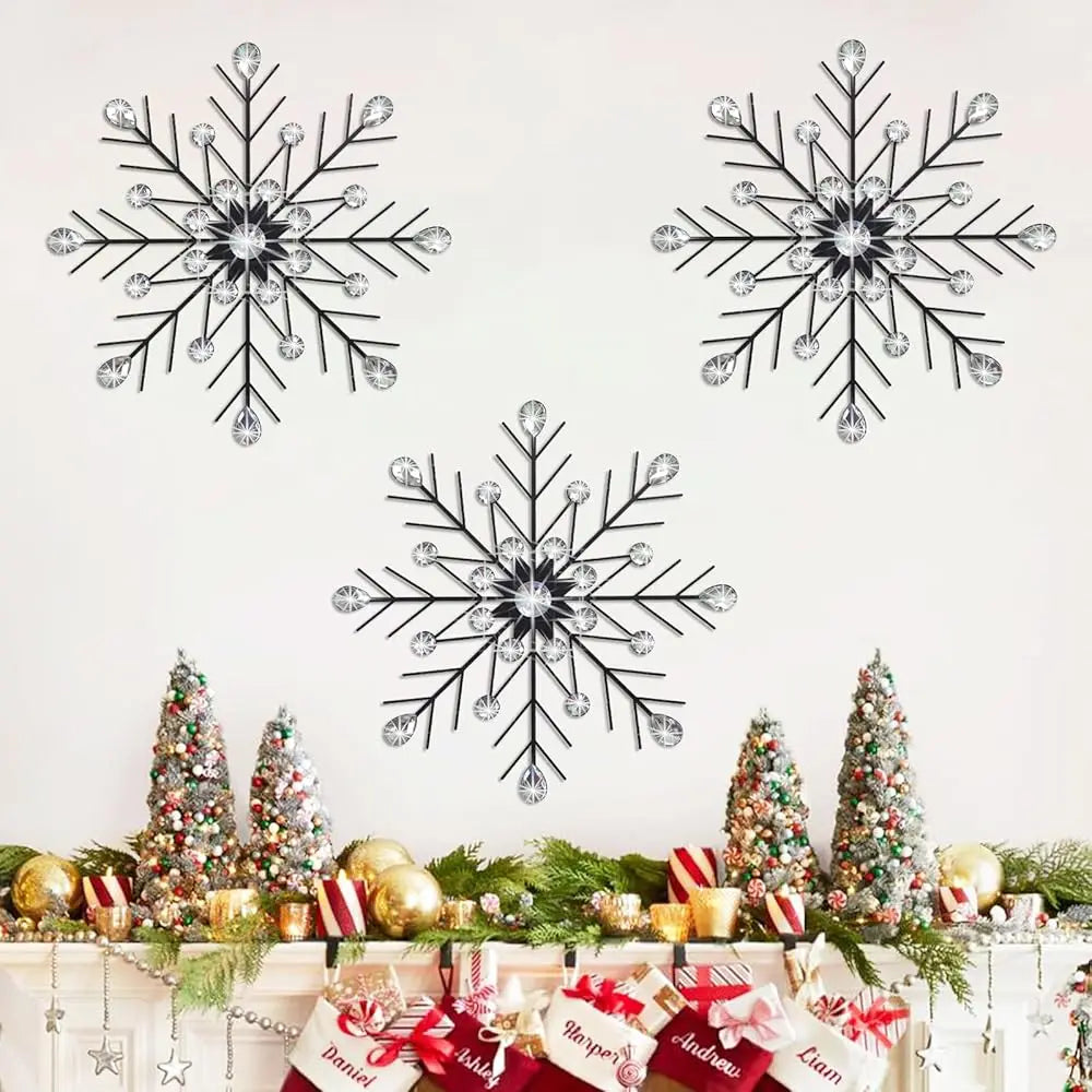 Crystal Home Décor Rhinestone Sun Star Wall Hanging Diamond Accents 18x18. 3 Set Metal Jeweled Wall Art Bling