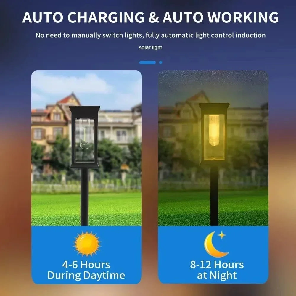 Waterproof LED Solar Lights – Automatic Dusk‑to‑Dawn Outdoor Lighting