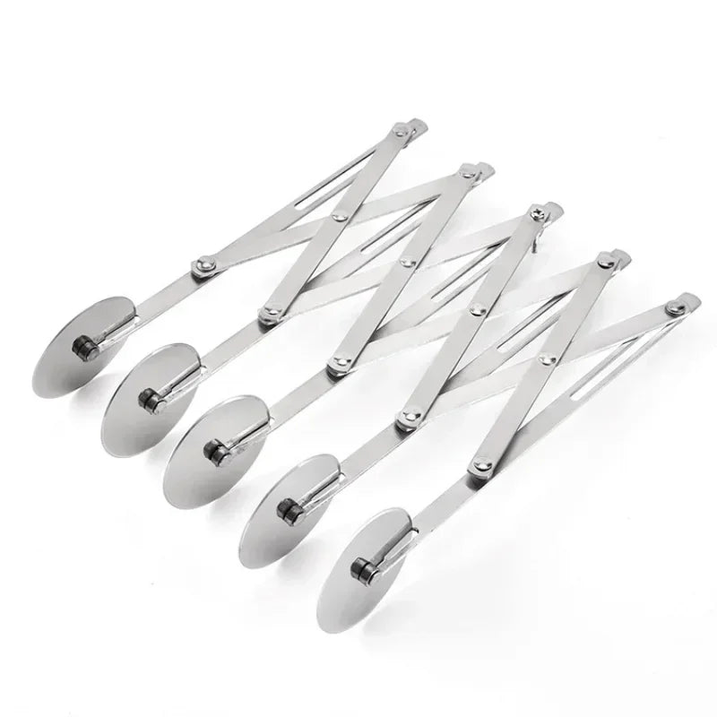 Stainless Steel Multi‑Wheel Dough Cutter – 3/5/7‑Blade Divider & Pastry Roller Tool