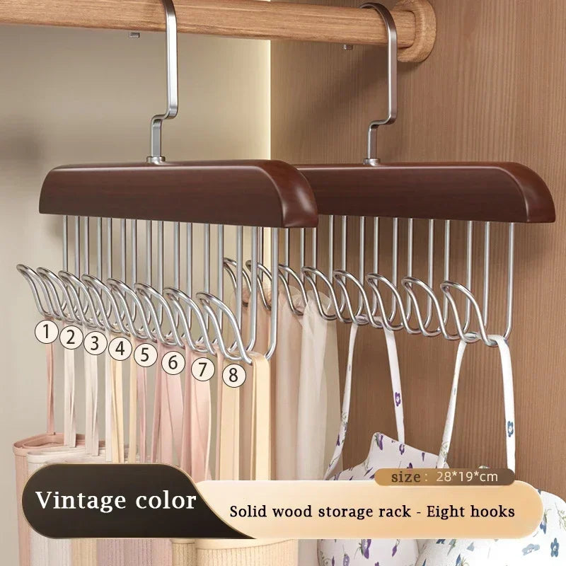 Wooden Belt Rack Storage Hangers for Clothes, Wardrobe Accessories, Scarf Organizer, Men Ties, Belt Hangers