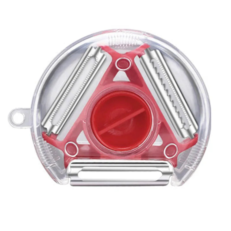 3‑in‑1 Julienne Peeler & Slicer – Multi‑Blade Vegetable Peeler for Easy Prep