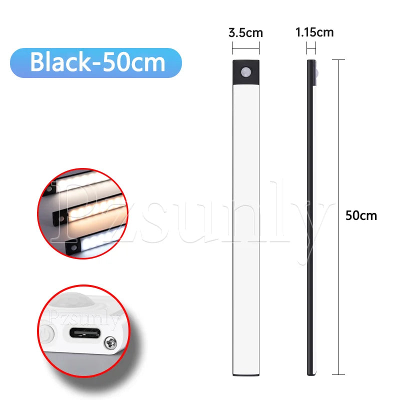 LED Motion Sensor Bar Light for Kitchen, Closet