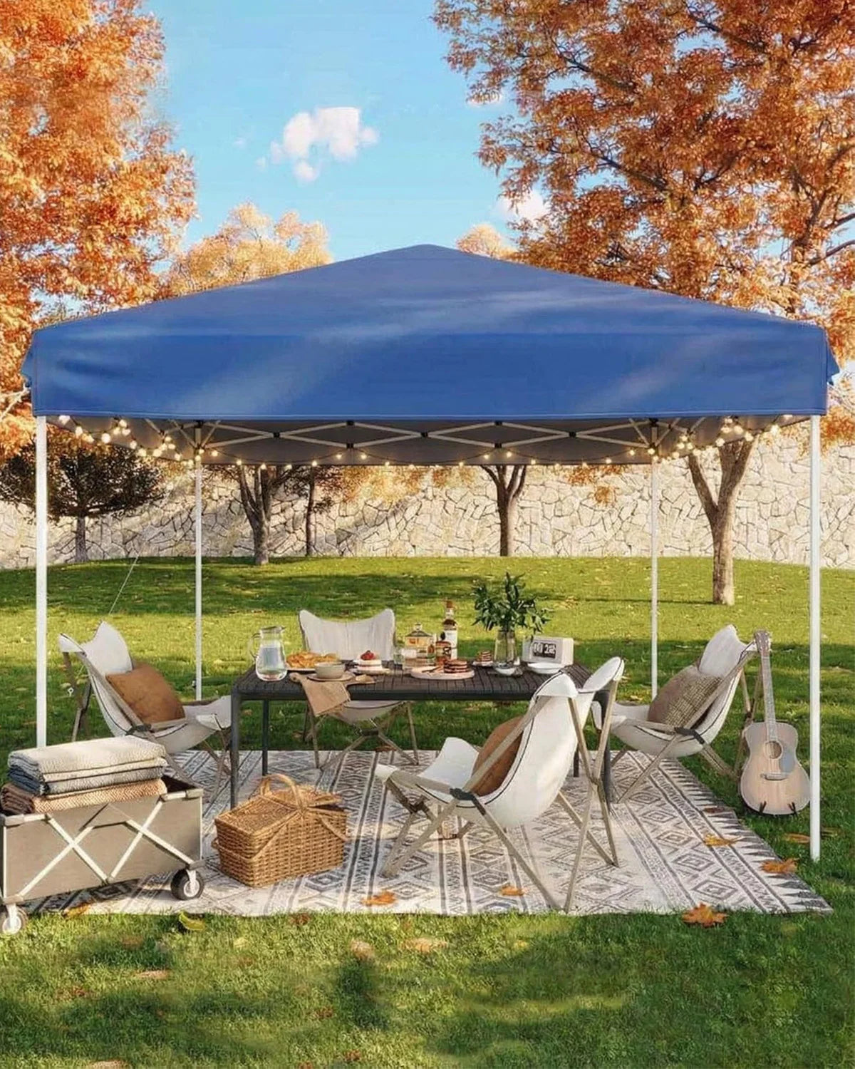 10×10 FT Pop‑Up Canopy Tent – Instant Outdoor Shelter with UV Protection, Waterproof Sunshade & Sandbags