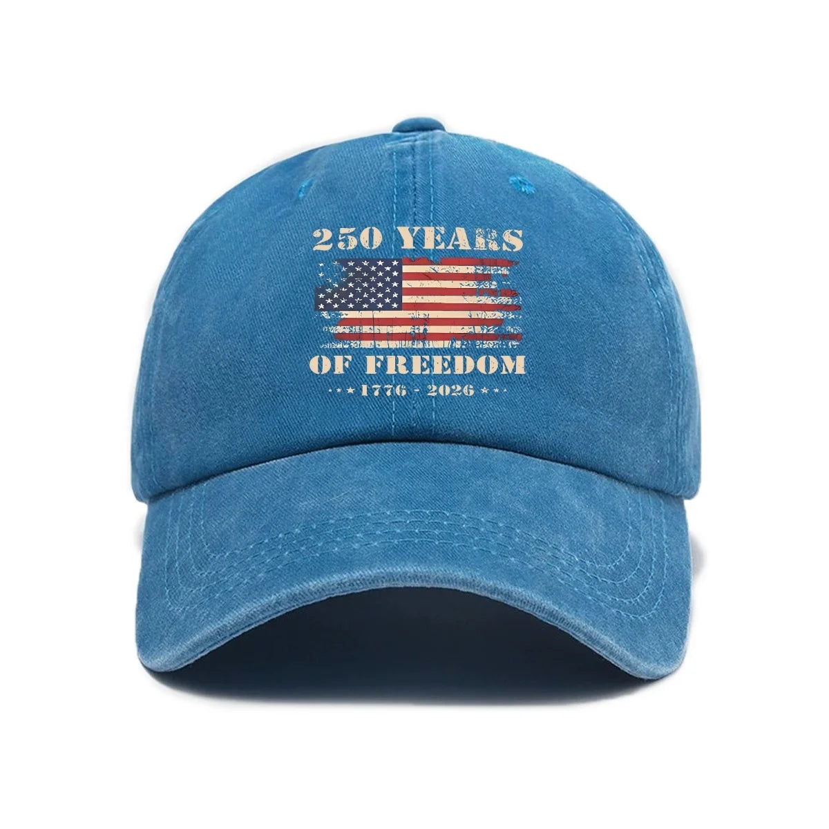 USA 250th Anniversary Cap Washed Print - Unisex Adjustable