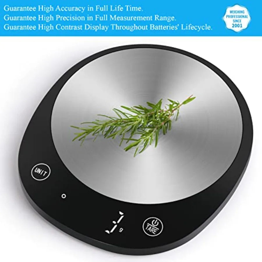 22 lb Digital Food Scale – Measures in Grams & Ounces for Cooking & Baking