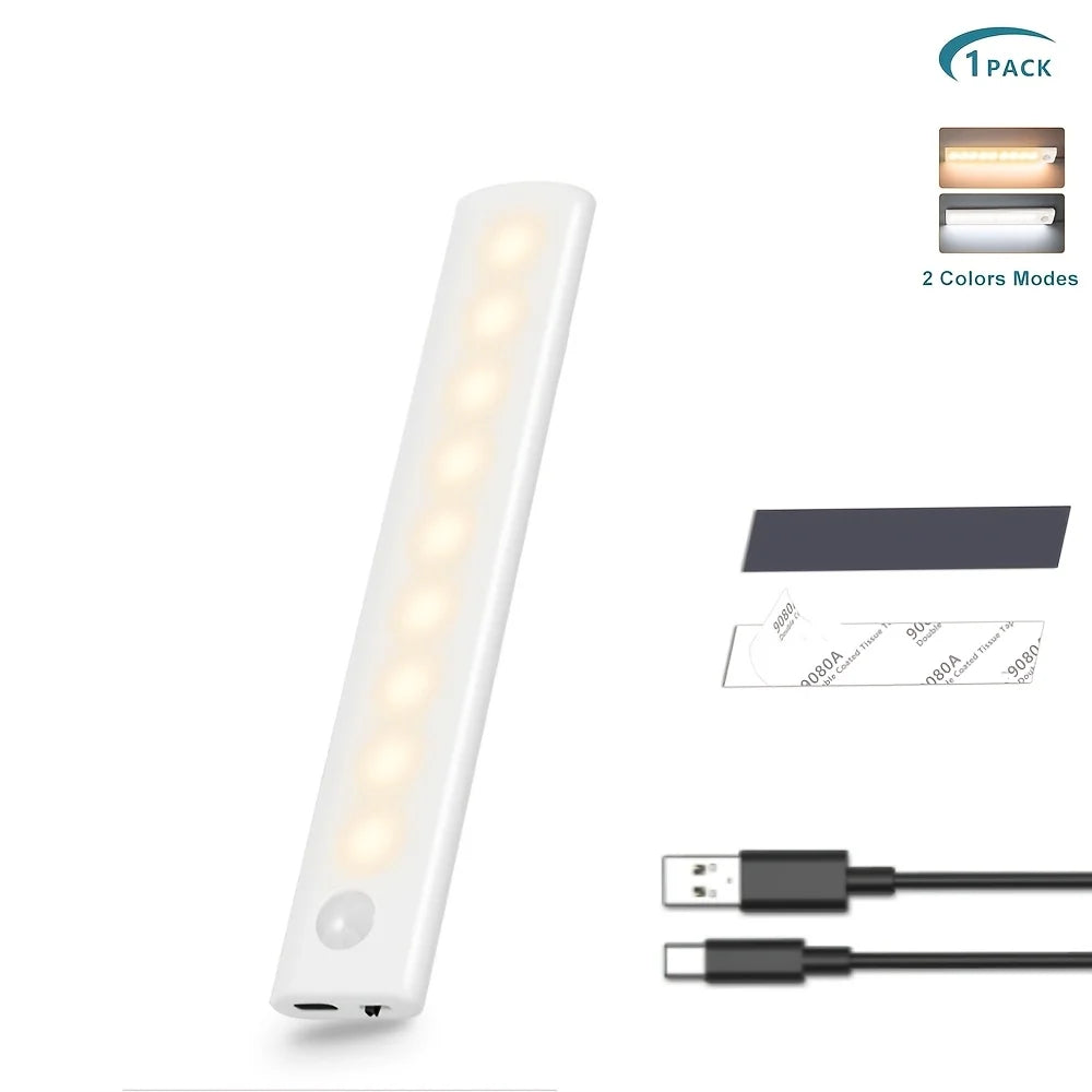 Motion Sensor Under‑Cabinet Lights – Dual‑Color LED (1/3/5/6 Pack)