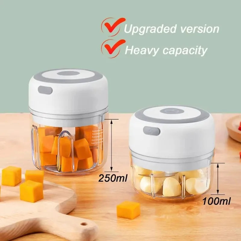 Mini Electric Garlic Chopper – USB‑Powered Garlic Mincer & Vegetable Food Chopper