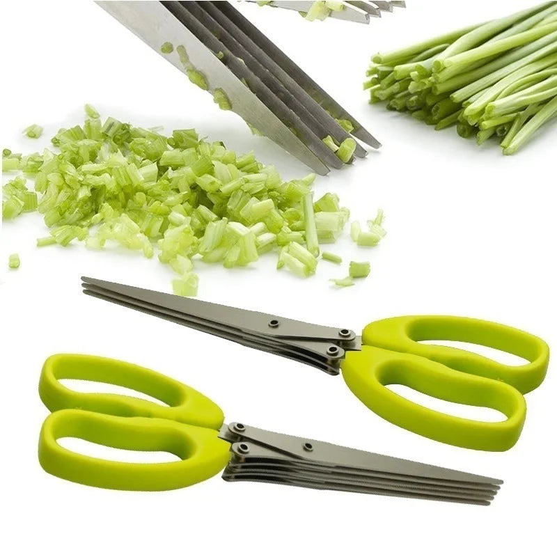 Stainless Steel Muti-Layers Kitchen Scissors for Vegetables - Kitchen Accessories