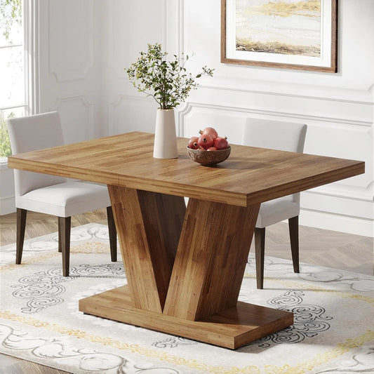 47-Inch Dining Table with Heavy Duty Pedestal