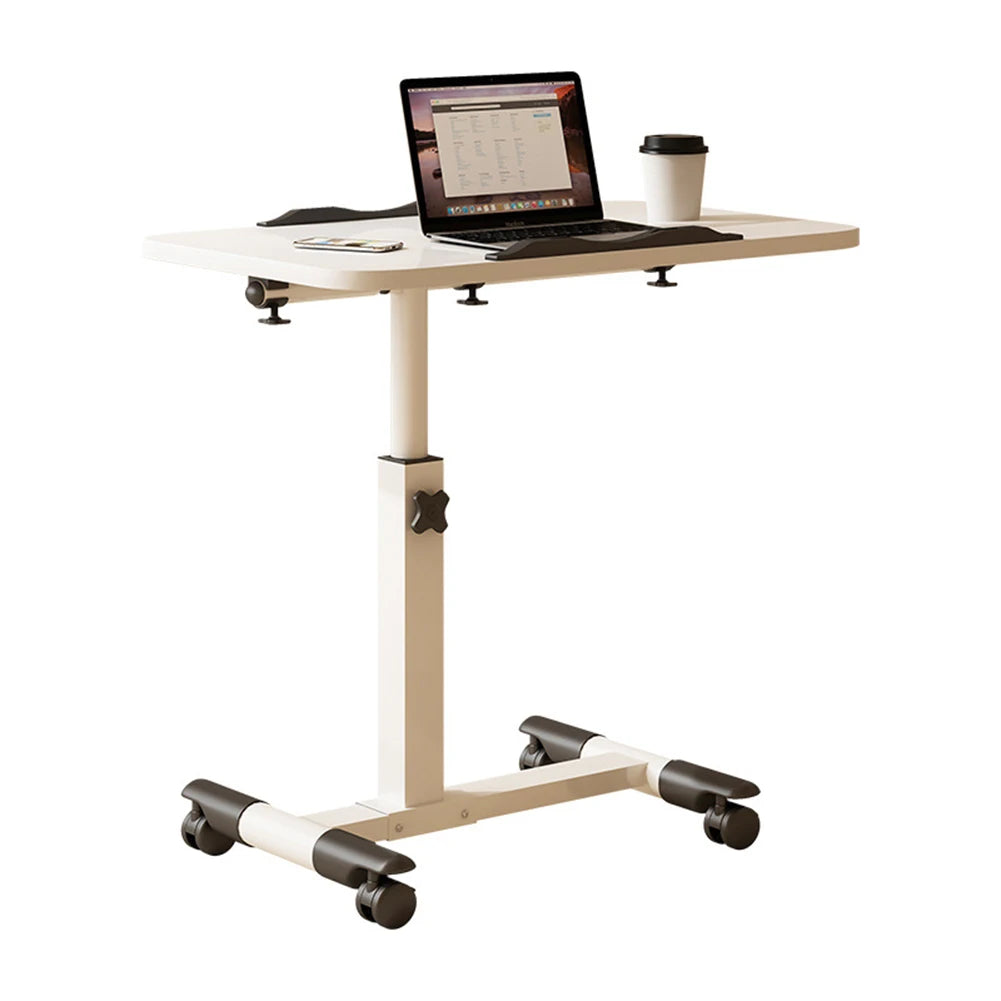 Adjustable Overbed Table with Wheels – Height‑Adjustable Bedside Desk with Tilting Desktop