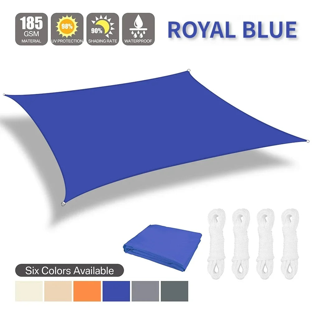 Outdoor Waterproof Sunshade – Large Shade Sail Awning for Patio, Yard & Garden Spaces