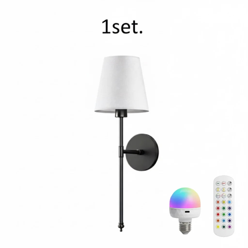 Cordless LED Wall Sconces – Battery‑Powered, Adhesive‑Mounted Wall Lights for Easy No‑Drill Installation