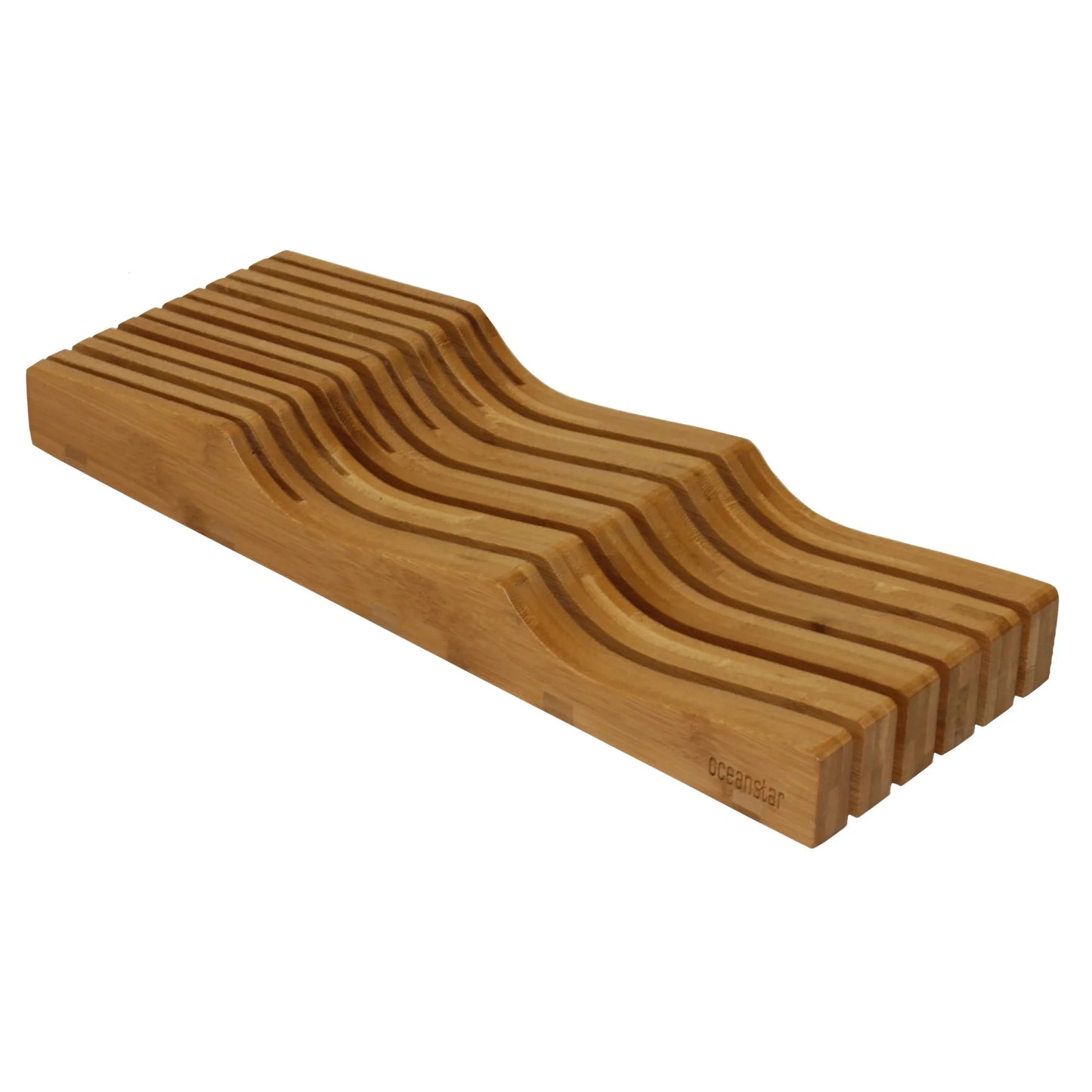 In-Drawer Bamboo Knife Organizer, Easy Maintenance, Lightweight
