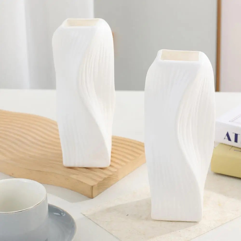 Nordic Plastic Vase, Irregular Shaped