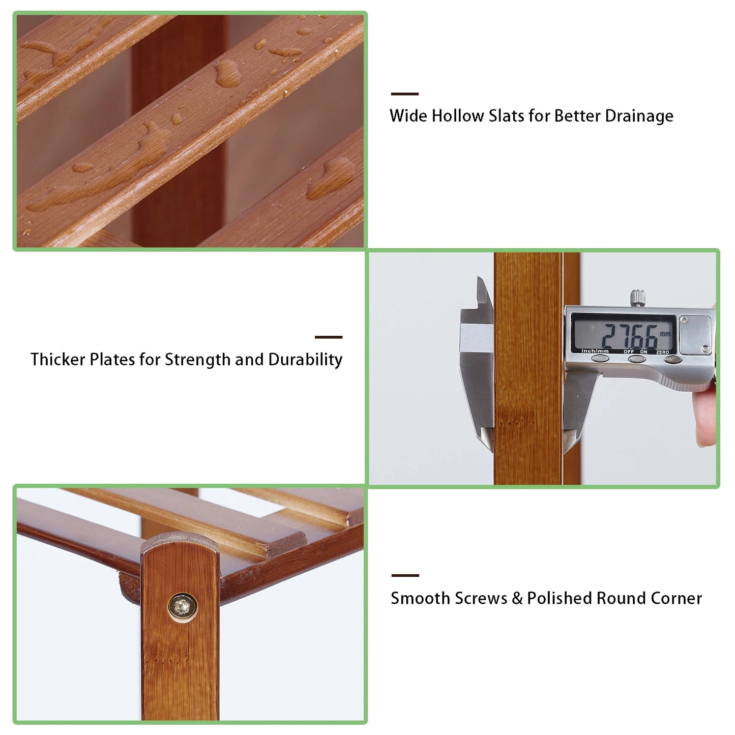 Multi-Tier Bamboo Plant Stand | Indoor & Outdoor Flower Display Shelf