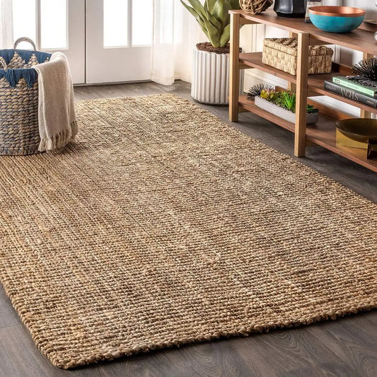 Hand‑Woven Natural Area Rug – 3x5 Indoor Accent Rug