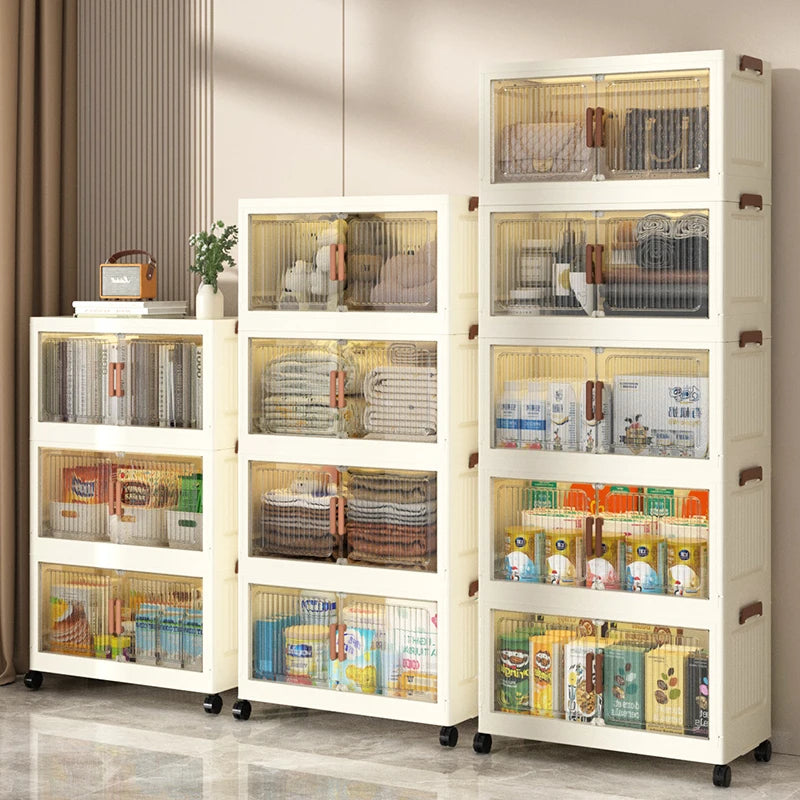 Extra-Large Foldable Storage Cabinet Multi-Layer No Installation Required