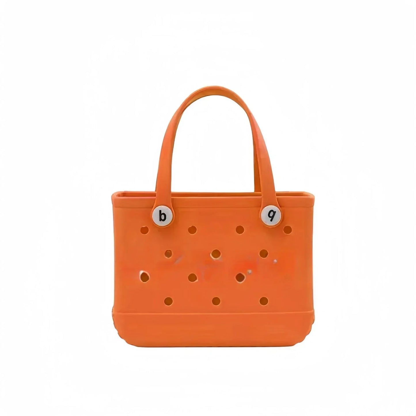 Waterproof  Rubber Mini Beach Bag - Summer Pool Storage Basket