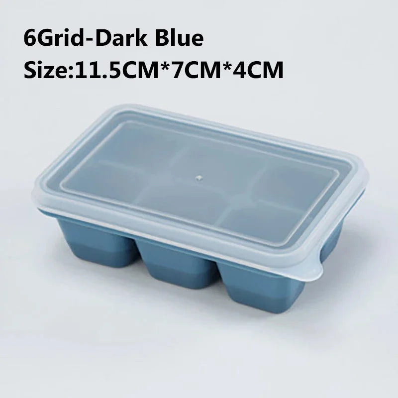 Premium Silicone Ice Cube Tray – Food‑Grade Square Mold Available in 4/6/8/15/160 Cubes
