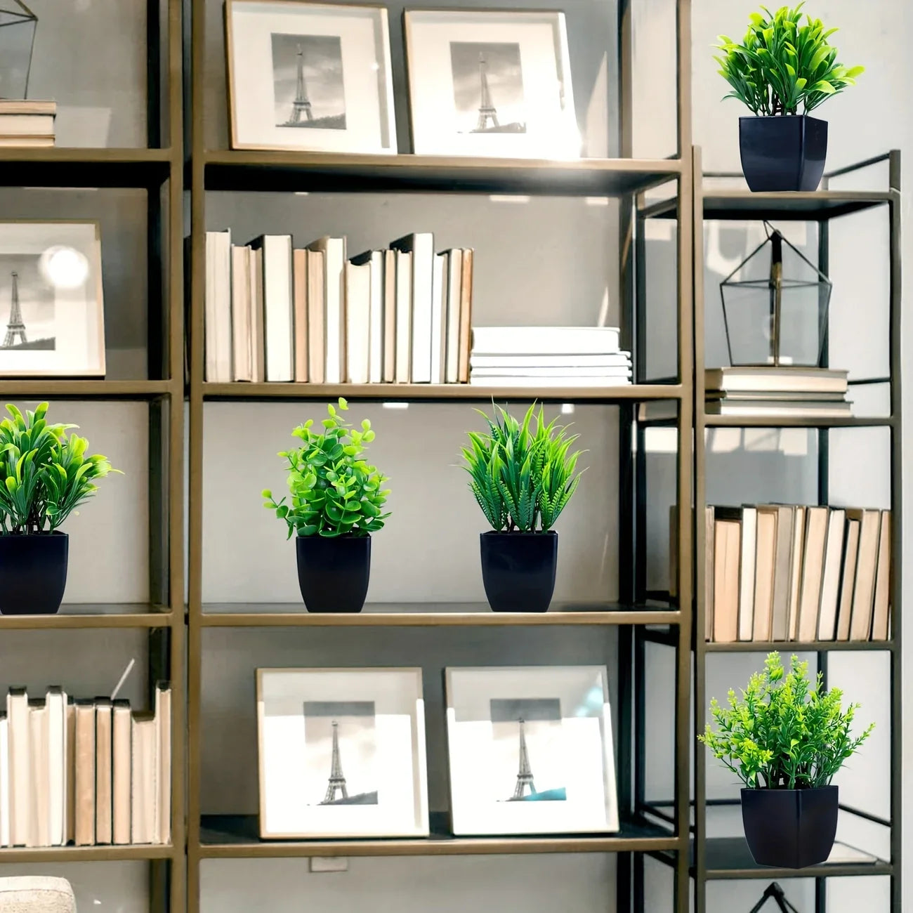 Mini Maintenance-Free Potted  Faux Plant for Home & Office