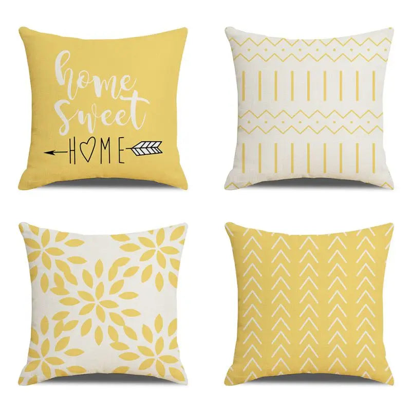 4‑Pack Throw Pillow Covers – 18×18" Solid Decorative Cushion Cases (Multiple Colors)