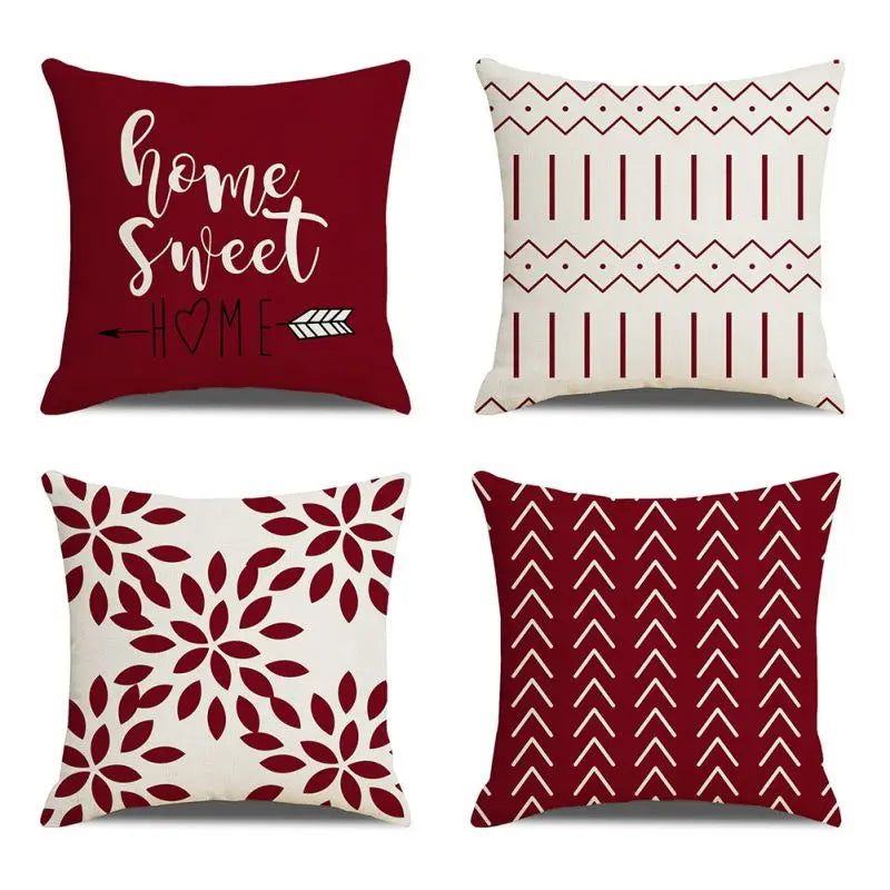 4‑Pack Throw Pillow Covers – 18×18" Solid Decorative Cushion Cases (Multiple Colors)