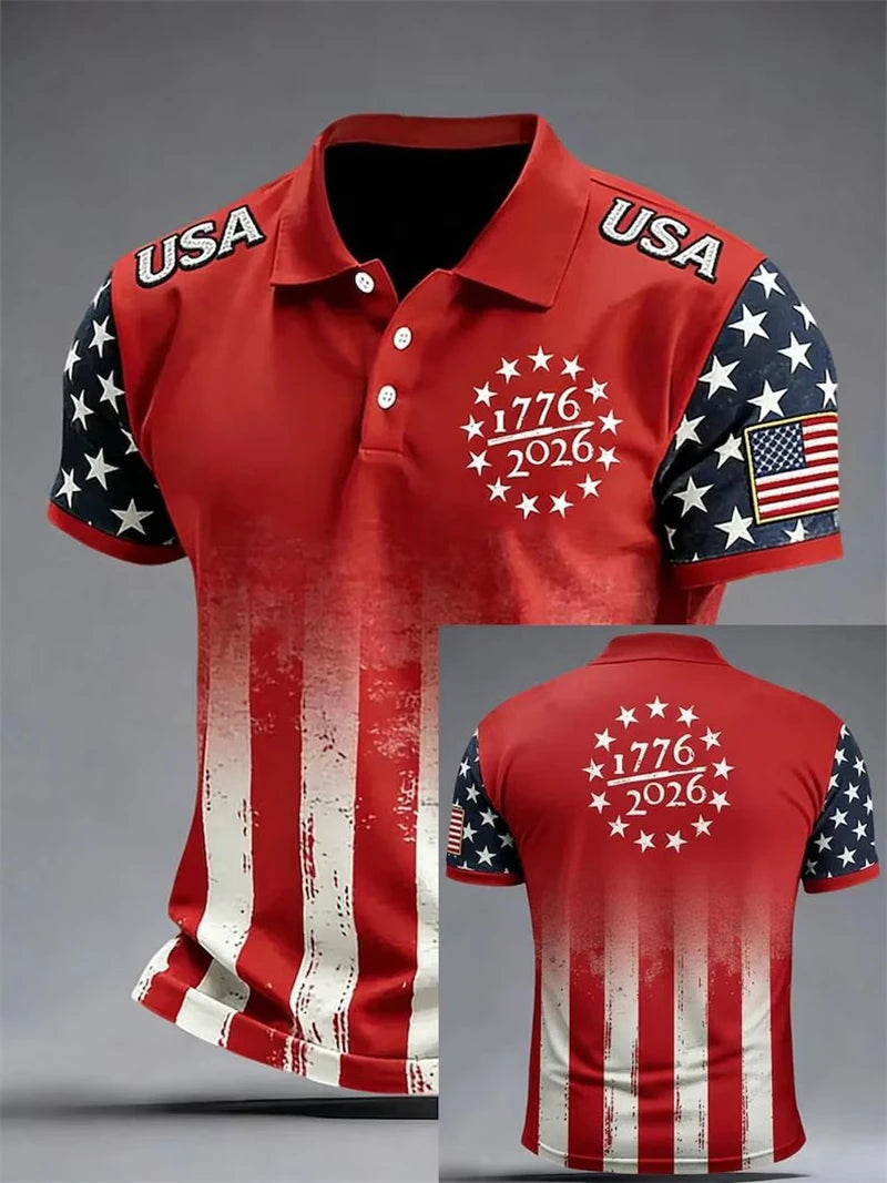 USA 250th Anniversary Men's Polo Shirt