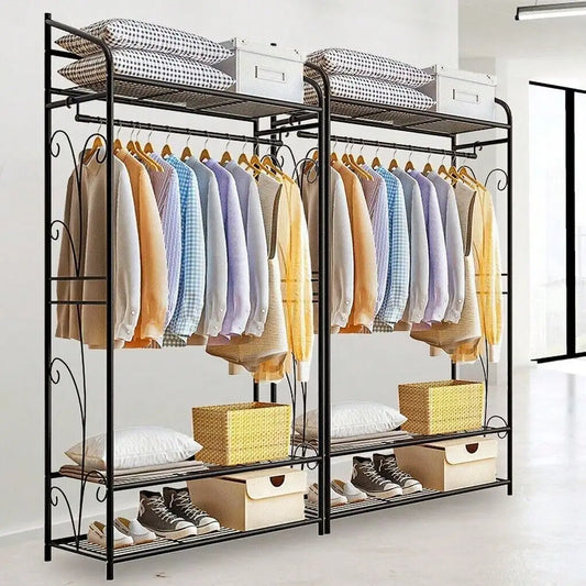 Simplicity Clothes Rack, Garment Storage, Shoe Organizer