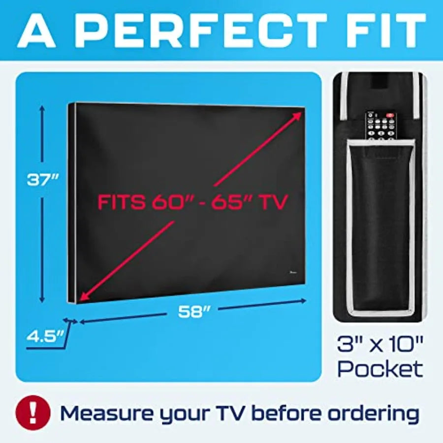 Outdoor Weatherproof TV Cover - 65 Inch