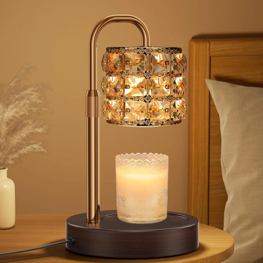 Adjustable‑Height Candle Warmer Lamp with Timer & Dimmer – Flameless, Clean, Even Wax Melting