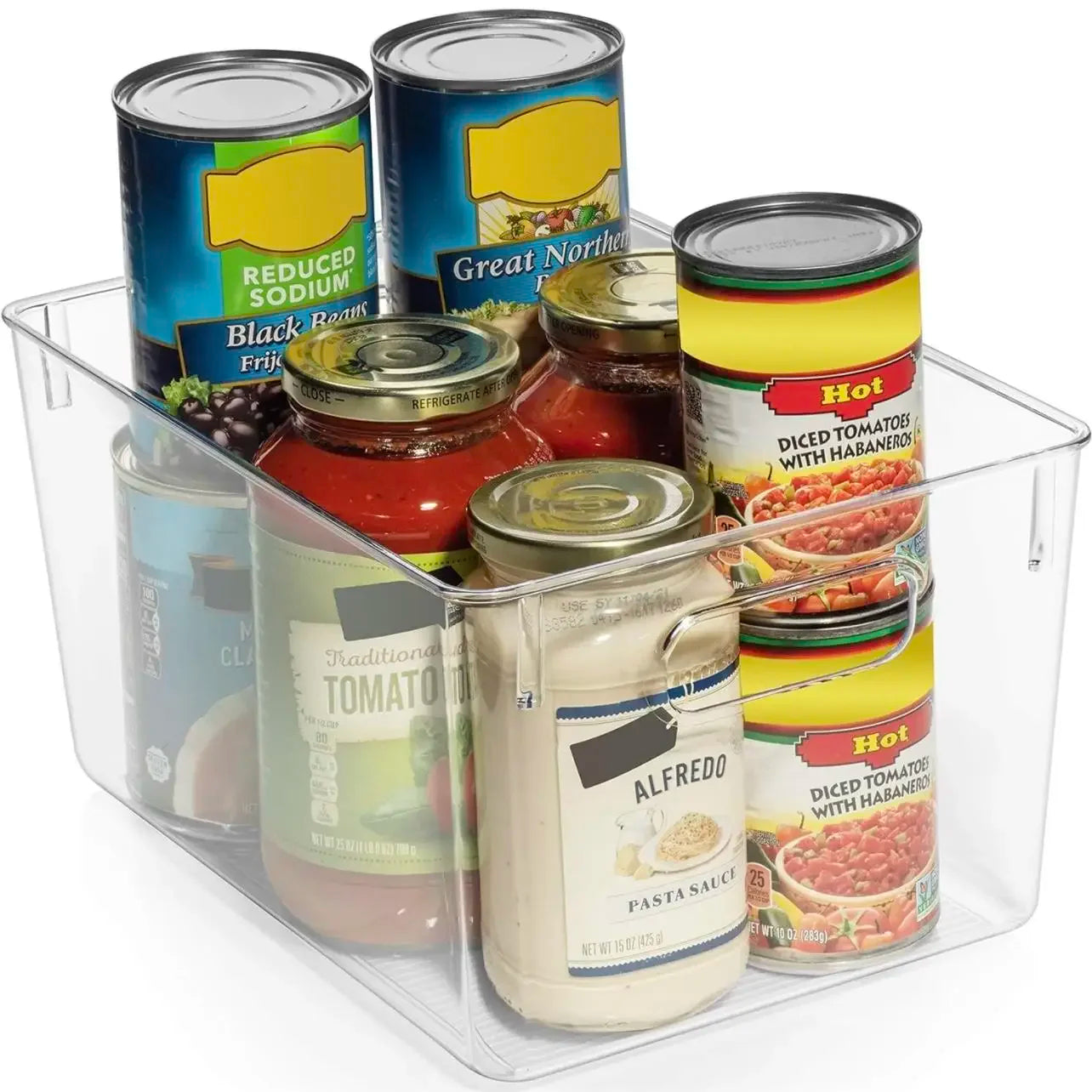 Clear Plastic Storage Bins - 4 Pack