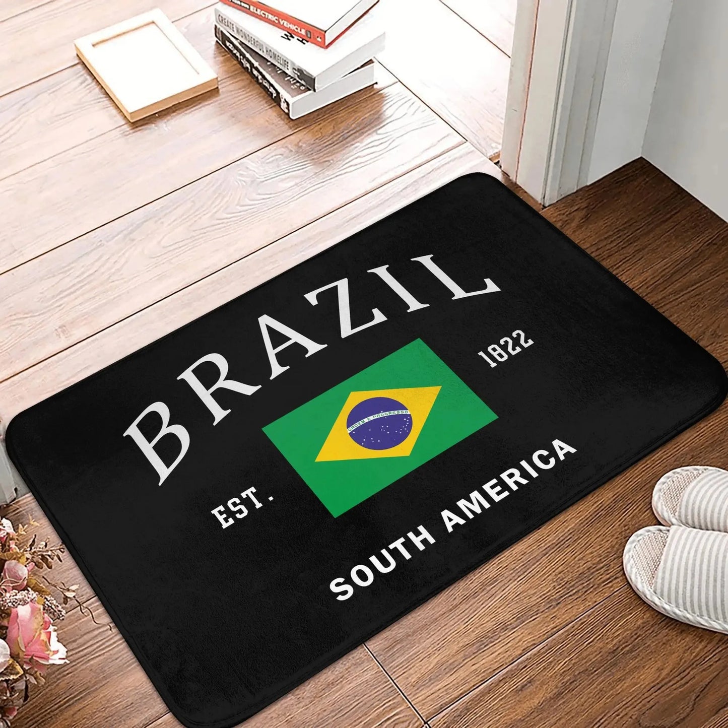 Patriotic American Flag Doormat – Independence Day Welcome Mat for Indoor/Outdoor Entryways (Multiple sizes)