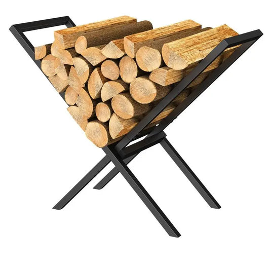X‑Shaped Firewood Log Holder – Heavy‑Duty Indoor/Outdoor Wood Storage Rack & Carrier