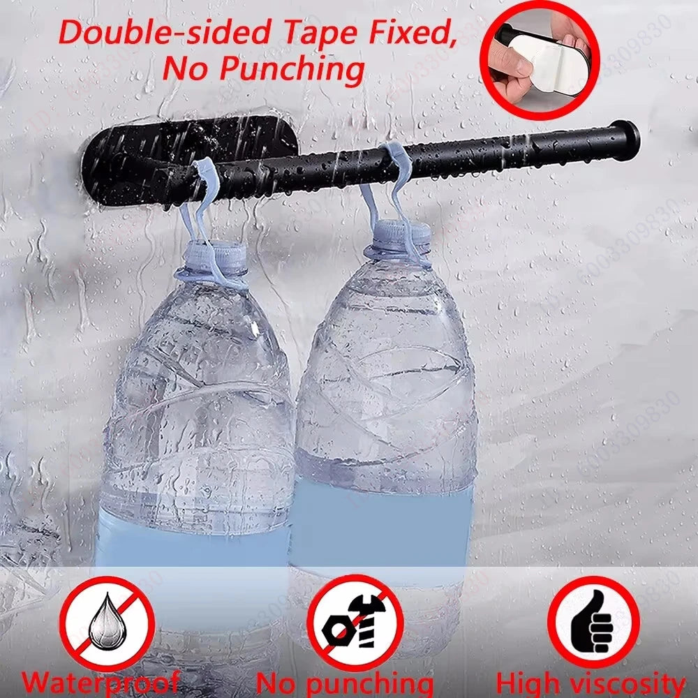 Adhesive Paper Towel Holder for Kitchen – Roll Tissue Dispenser & Bathroom Storage Rack