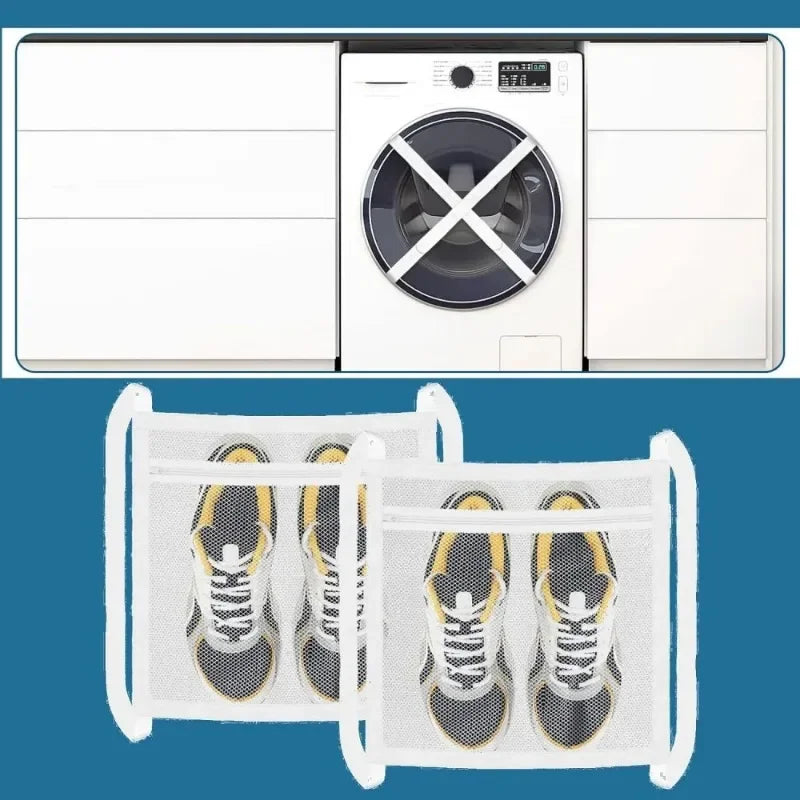Sneaker Mesh Washing Bags – Laundry Shoe Protectors (1/2/3 Pack)